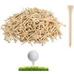 weyleity Bamboo Golf Tees | 1000 Pack 2 3/4 inch | 7X Strong, Reduce Friction & Side Spin