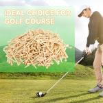 weyleity Bamboo Golf Tees | 1000 Pack 2 3/4 inch | 7X Strong, Reduce Friction & Side Spin