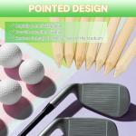 weyleity Bamboo Golf Tees | 1000 Pack 2 3/4 inch | 7X Strong, Reduce Friction & Side Spin