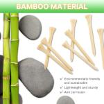 weyleity Bamboo Golf Tees | 1000 Pack 2 3/4 inch | 7X Strong, Reduce Friction & Side Spin