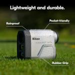 Nikon COOLSHOT 20i GIII Golf Rangefinder | Rainproof Laser rangefinder with Slope, Locked On Quake and 5 Year Warranty | Official Nikon USA Model