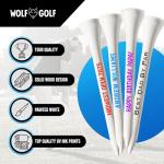 Personalized Golf Tees - Custom Golf Tees - Choose Font and Color - Golf Tee Gift Set - Choose from Sets of 50, 100 or 200 Golf Tees in Bulk