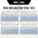 Personalized Golf Tees - Custom Golf Tees - Choose Font and Color - Golf Tee Gift Set - Choose from Sets of 50, 100 or 200 Golf Tees in Bulk