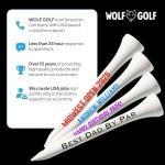 Personalized Golf Tees - Custom Golf Tees - Choose Font and Color - Golf Tee Gift Set - Choose from Sets of 50, 100 or 200 Golf Tees in Bulk