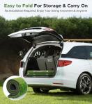 Golf Mat with Dual Turf | Golf Hitting Mat with Standing Guide-Line & Swing Path Line, 5x4ft Thickened Green Turf Practice Mats for Indoor or Outdoor Use, Ideal Gifts for Men Dad Husband & Golfers