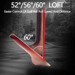 POSSOT 3 PCS Wedge Set or Individual Golf Wedges, Available in 60° Lob Wedge for Man and Woman Right Hand with Rubber Grip, Gold.