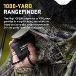 TenPoint Align 1000 Illuminated Reticle Rangefinder - One-Yard Accuracy with Angle Compensation - 6X Magnification - OLED Display