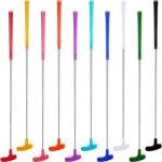 Wettarn 10 Pcs Golf Putters Bulk Two Way Putter Mini Golf Putter for Men Women Right or Left Handed Golfers Junior Golf Putter for Adults(Colorful)