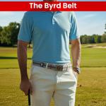 The Byrd Belt - Reversible Golf Belt with Ball Marker, Tee Sheath & Divot Tool for Men - On & Off Course Adjustable up to 44” (Greys)