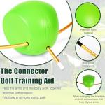 HRYOML The Connector Golf Training Aid - 2 Pcs Golf Swing Trainer Aid for Posture Correction Practice, Suitable for Golfers of All Levels Looking (The Connector Golf Training Aid)