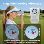 Golf Rangefinder with Slope - 1200 Yards Laser Range Finder Golfing, Aluminum Alloy Body, Flag Pole Locking Vibration & Rechargeable,Slope Compensation,7X Magnification Rangefinder with Magnet