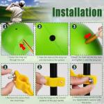 HRYOML The Connector Golf Training Aid - 2 Pcs Golf Swing Trainer Aid for Posture Correction Practice, Suitable for Golfers of All Levels Looking (The Connector Golf Training Aid)