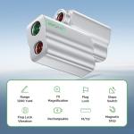 Golf Rangefinder with Slope - 1200 Yards Laser Range Finder Golfing, Aluminum Alloy Body, Flag Pole Locking Vibration & Rechargeable,Slope Compensation,7X Magnification Rangefinder with Magnet