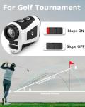 JIEHOME Golf Range Finder X1 660 Yards Rangefinder with Slope Flagpole Lock Vibration 6X Magnification Rechargeable Hunting Laser Rangefinders Golfing Rangefinder Disc Bowhunting