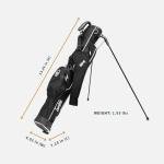 Lightweight Sunday Golf Bag with Stand - Easy to Carry, Durable Pitch n Putt Bag for Driving Range, Par 3 and Executive Courses