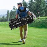 ULTIMATE Men's Golf Club Set, Complete Golf Club Package Set w/ #1 Driver,#3 Fairway Wood w/Headcover,#4 Hybrid,#6/#7/#8/#9 Irons, Pitching Wedge, Putter (Dark w/Bag)