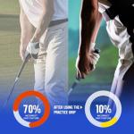 Golf Grip Trainer,Grip Trainer Golf Training Equipment,Golf Grip Trainer Right Hand,Golf Training Aid to Help Train Correct Hand Position,Right Hand Grey