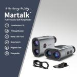 Martalk Golf Rangefinder with Slope, 1200Yd Precision Laser Range Finder, 7X Zoom Flag Lock Vibration Rangefinder, Magnetic Cart Mount, USB-C Rechargeable, IP54 Weather Resistant, (Class 1 Laser ≤5mW)
