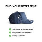 BONK Golf Snapbacks Golf Hats - Tee Holder with Tees & Bill Magnet with Ball Marker - 100% Custom Made - Deep Focus