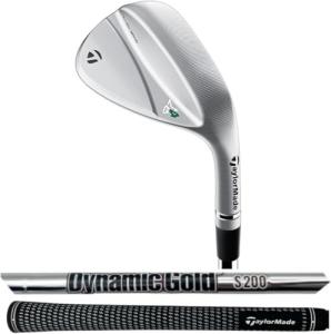 TaylorMade Milled Grind 4 52* HB12, 56* HB14 & 60* HBW13 RAW Wedge Set, Dynamic Gold Stiff Flex
