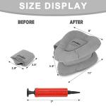 IJEKER Golf Swing Training Aids, Inflatable Triangle Teacher Fit, Posture Correction Practice Trainer Aid with Pump for Men Women Kids Golfer Gift Idea