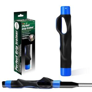 Golf Grip Trainer & Swing Training Aid – Correct Hand Positioning, Improve Swing Consistency & Muscle Memory – Practice Tool for Beginners & Intermediate Golfers Blue