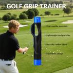 Golf Grip Trainer & Swing Training Aid – Correct Hand Positioning, Improve Swing Consistency & Muscle Memory – Practice Tool for Beginners & Intermediate Golfers Blue