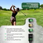Golf Swing Trainer Aid Without Ribbon (Right-Handed) for Indoor Practice Speed Training, Improved Rhythm, Grip, Flexibility, Balance, Tempo and Strength