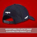 Right Handed Majek K5s Hybrid Set Senior Men's Standard with Midsize Grips Includes 3-PW Clubs with Black Hybrid Headcovers and Black Majek Golf Hat