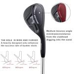 Smart Wedge – Full Face CNC Groove 52/56/60 Degree Golf Wedges for Men,Solid Shots, No Chunking for All Lies,Low CG Design for Bunker Shots (Silver,56 Degrees)