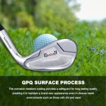 Smart Wedge – Full Face CNC Groove 52/56/60 Degree Golf Wedges for Men,Solid Shots, No Chunking for All Lies,Low CG Design for Bunker Shots (Silver,56 Degrees)