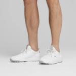 Puma Golf Men's Ignite Elevate Wide Golf Shoe, White- Silver, 9