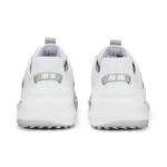 Puma Golf Men's Ignite Elevate Wide Golf Shoe, White- Silver, 9