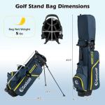 Goplus Complete Golf Club Set for Men, 12 Pieces Right Hand Golf Clubs with #1 Driver, #3 Fairway, #5 Hybrid, #5, #6, #7, #8, #9, #P & #S Irons, Putter, 3 Head Covers, Golf Stand Bag, Rain Hood