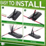 JolliLudo Golf Alignment Sticks and Swing Trainer with Angle Holder for Aiming Putting Aid Arm Band Trainer Enhance Strength, Precision, and Swing Technique Golf Practice Tools for Posture Correct