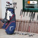 UNIHIMAL 14 Way Dividers Golf Stand Bag Lightweight, Golf Bag for Men Women with Multiple Pockets, Dual Strap and Rain Cover Hood (Navy)