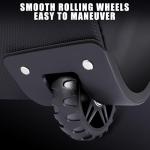 GEAVOUED Golf Travel Bag with Hard Case Top and Wheels,Premium Oxford Fabric, Golf Travel Bags for Airlines,Protect Your Club for Safe Transport