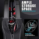 GEAVOUED Golf Travel Bag with Hard Case Top and Wheels,Premium Oxford Fabric, Golf Travel Bags for Airlines,Protect Your Club for Safe Transport