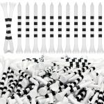 Mudder 600 Pack Golf Tees Bulk Wooden Golf Tees Multicolor Wood for Men Balls Accessories(3-1/4 Inch,Black and White)