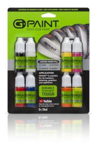 G-Paint Golf Club Paint Touch Up, Fill In, Customize or Renovate Your Clubs - 8 Pack of 10ml Bottles. Black, White, Red, Blue, Yellow, Pink, Orange & Green