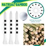 Mudder 600 Pack Golf Tees Bulk Wooden Golf Tees Multicolor Wood for Men Balls Accessories(3-1/4 Inch,Black and White)