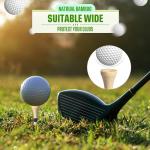 Mudder 600 Pack Golf Tees Bulk Wooden Golf Tees Multicolor Wood for Men Balls Accessories(1-1/2 Inch,Blue, Wood Color)