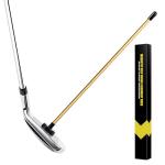 Goashpeaot 2 Pack Magnetic Golf Club Alignment Stick Golf Training Aid Magnet Lie Angle Tool Training Aids Visualize Demonstrates Correct Golf Swing Aim (Yellow)
