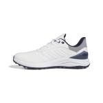 adidas Men's Solarmotion Spikeless Lighstrike 24 Golf Shoes, Footwear White/Collegiate Navy, 9.5 Wide