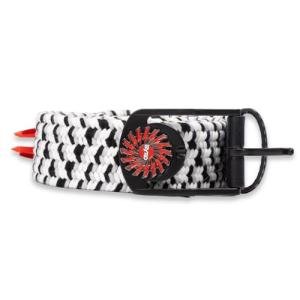 The Braided Byrd Golf Belt - Holds 2 Tees, Ball Marker & Divot Tool. Fashionable & Functional Can Be Worn On & Off The Course (Black/Gray, Large (36-40))