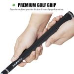 MAZEL Men Golf Iron Set (9PCS) or 1,2,3,4,5,6,7,8,9,Pitching Wedge,Sand Wedge with Steel Shafts for Right Handed Golfers (7 Iron)