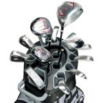 PGM Golf Cart Bag with 14 Way Organizer Divider Top, Premium Cart Bag with Handles and Rain Cover for Men/Blue