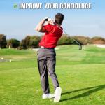 MAZEL Men Golf Iron Set (9PCS) or 1,2,3,4,5,6,7,8,9,Pitching Wedge,Sand Wedge with Steel Shafts for Right Handed Golfers (7 Iron)