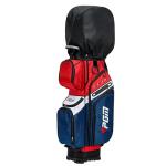 PGM Golf Cart Bag with 14 Way Organizer Divider Top, Premium Cart Bag with Handles and Rain Cover for Men/Blue