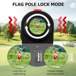1200 Yards Golf Rangefinder with Slope, 7X Magnification, Flag Pole Locking Vibration, Rechargeable Battery with Magnet Stripe,Ideal Golf Accessories for Golfers & Hunting